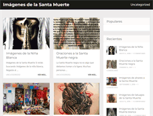 Tablet Screenshot of imagenesdelasantamuerte.org